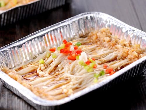 襄城锡纸烤金针菇